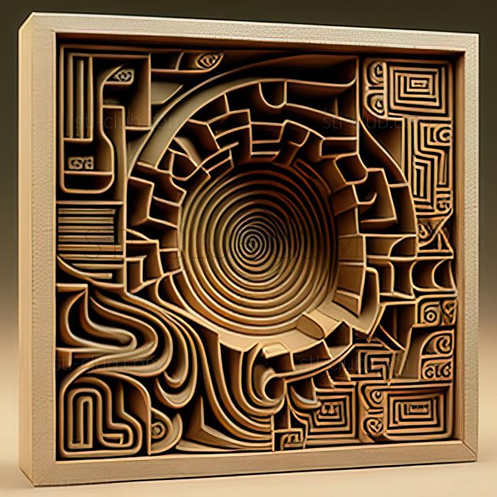 3D model st labyrinth (STL)